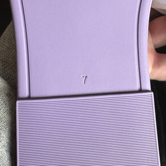 TORY BURCH Womens Size 7 Double T Sport Slide Sandals Lavender Cloud Purple NEW - Picture 6 of 9